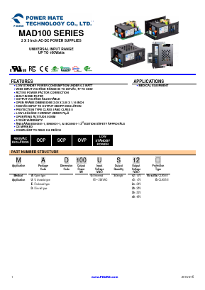 MAD100 Datasheet PDF Power Mate Technology