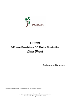 DF329 Datasheet PDF PADAUK Technology.