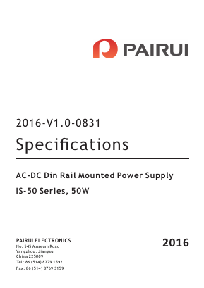 IS50-24 Datasheet PDF PAIRUI GROUP INC.