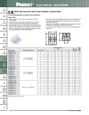 PCSB350-5-3 Datasheet PDF PANDUIT CORP.