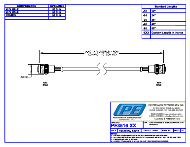 PE3516 Datasheet PDF Pasternack Enterprises, Inc.