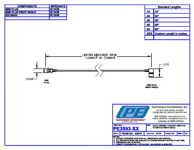 PE3593-60 Datasheet PDF Pasternack Enterprises, Inc.