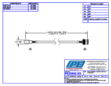 PE35962-48 Datasheet PDF Pasternack Enterprises, Inc.
