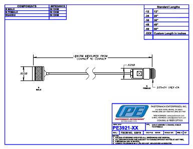 PE3921 Datasheet PDF Pasternack Enterprises, Inc.