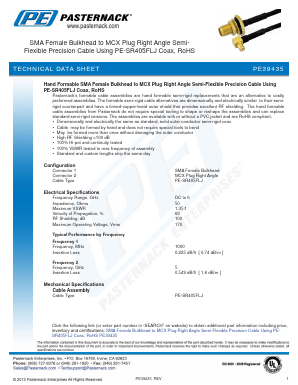 PE39435 Datasheet PDF Pasternack Enterprises, Inc.