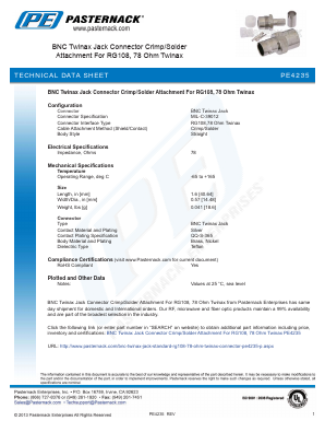 PE4235 Datasheet PDF Pasternack Enterprises, Inc.