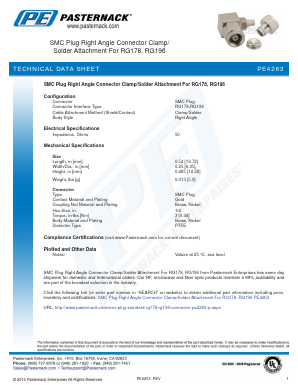 PE4263 Datasheet PDF Pasternack Enterprises, Inc.