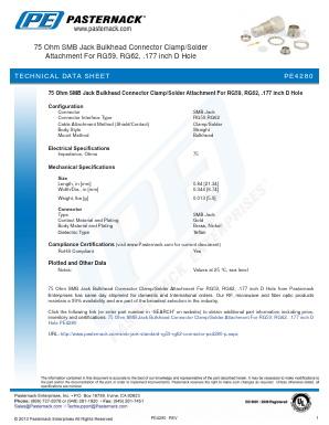 PE4280 Datasheet PDF Pasternack Enterprises, Inc.