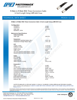 PE3C0112-12 Datasheet PDF Pasternack Enterprises, Inc.