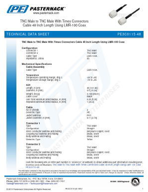 PE3C0115-48 Datasheet PDF Pasternack Enterprises, Inc.