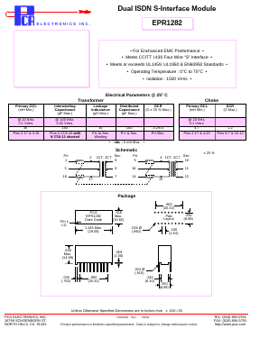EPR1282 Datasheet PDF PCA ELECTRONICS INC.