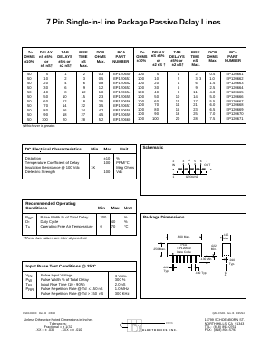 EP120651 Datasheet PDF PCA ELECTRONICS INC.
