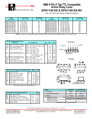 EPA1140-35-RC Datasheet PDF PCA ELECTRONICS INC.
