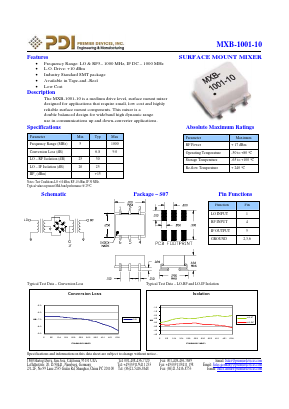 MXB-1001-10 Datasheet PDF PREMIER DEVICES, INC.