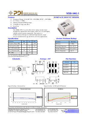 MXB-1002-3 Datasheet PDF PREMIER DEVICES, INC.