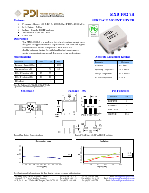 MXB-1002-7H Datasheet PDF PREMIER DEVICES, INC.