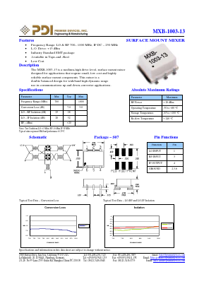 MXB-1003-13 Datasheet PDF PREMIER DEVICES, INC.