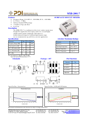 MXB-2001-7 Datasheet PDF PREMIER DEVICES, INC.
