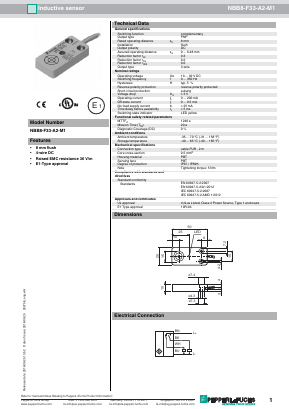 NBB8-F33-A2-M1 Datasheet PDF Pepperl+Fuchs Inc.