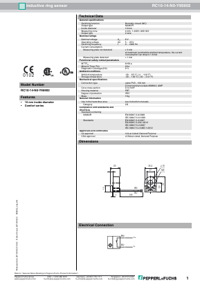 RC10-14-N0-Y95902 Datasheet PDF Pepperl+Fuchs Inc.