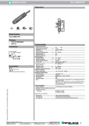 NJ4-12GM50-WO Datasheet PDF Pepperl+Fuchs Inc.