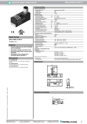NBXX-F58E1X3-E8-V1 Datasheet PDF Pepperl+Fuchs Inc.