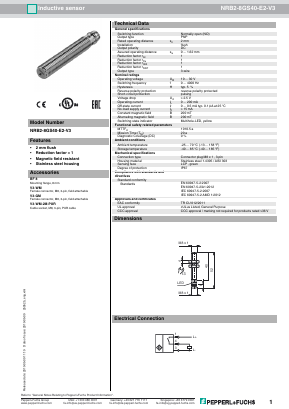 NRB2-8GS40-E2-V3 Datasheet PDF Pepperl+Fuchs Inc.