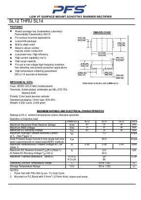 SL12 Datasheet PDF Shenzhen Ping Sheng Electronics Co., Ltd.