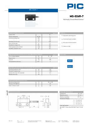 MS-324R-7 Datasheet PDF PIC GmbH