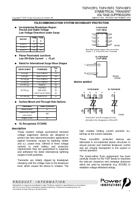 TISP4180F3D Datasheet PDF Power Innovations Ltd
