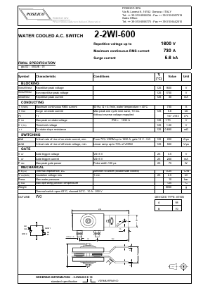 2-2WI-600 Datasheet PDF Power Semiconductors