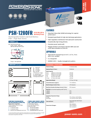 PSC-122000-PC Datasheet PDF Power Sonic Corporation
