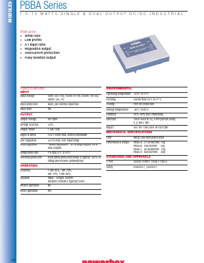 PBBA-1212D Datasheet PDF Powerbox