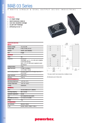 MAB03033 Datasheet PDF Powerbox