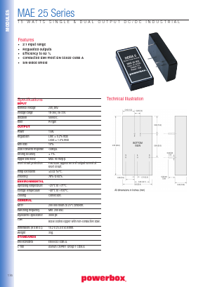 MAE25006 Datasheet PDF Powerbox