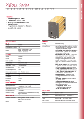 PSE200220-48 Datasheet PDF Powerbox