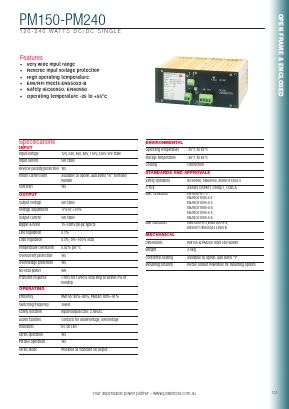 PM150B36 Datasheet PDF Powerbox