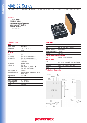 MAE32-054 Datasheet PDF Powerbox