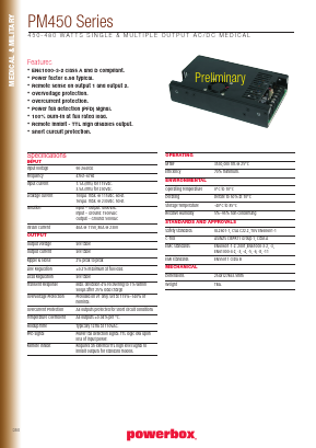 PM450-34 Datasheet PDF Powerbox