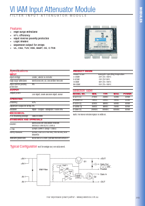 VI-A11-CU Datasheet PDF Powerbox