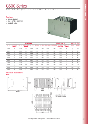 C650 Datasheet PDF Powerbox