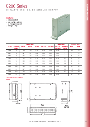 C230 Datasheet PDF Powerbox
