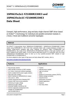 FD1000R33HE3-K Datasheet PDF POWERINT