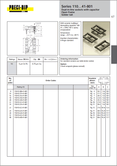 110-93-316-41-801 Datasheet PDF Precid-Dip Durtal SA