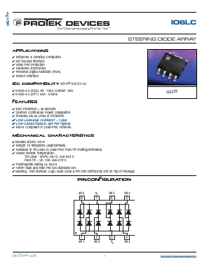 IO6LC-LF-T7 Datasheet PDF Protek Devices