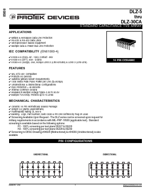 DLZ-5_07 Datasheet PDF Protek Devices