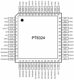 PT6324 Datasheet PDF Princeton Technology