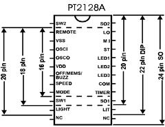 PT2128A-B20 Datasheet PDF Princeton Technology
