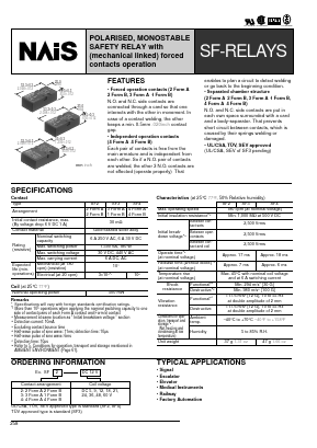 SF2-DC36V Datasheet PDF Panasonic Corporation