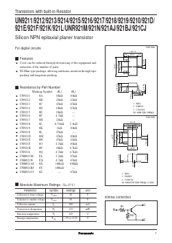 UN9210 Datasheet PDF Panasonic Corporation